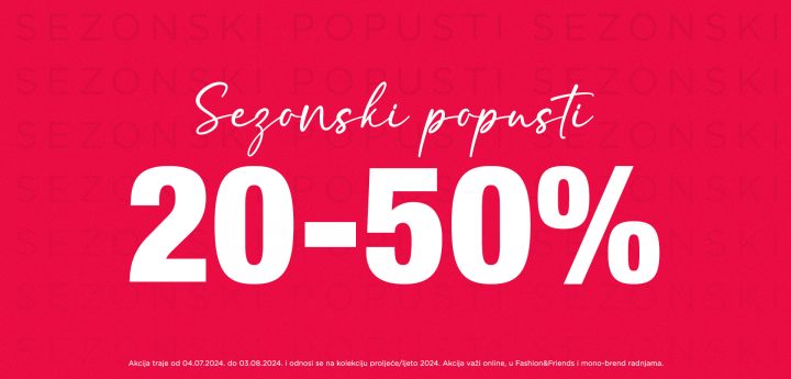 Veliko ljetnje F&F sniženje: Svi brendovi sniženi do 50%